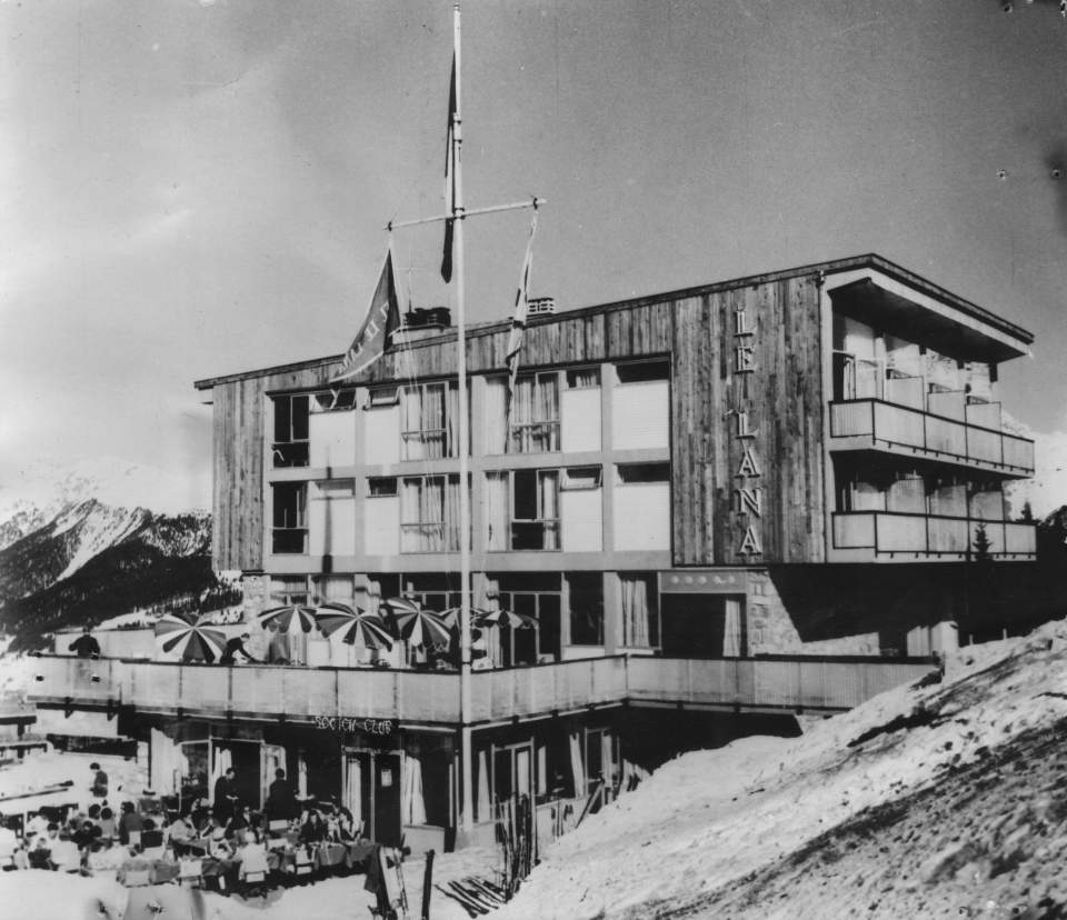 Photo historique de l'hôtel Le Lana, hôtel 5 étoiles de luxe au pied des pistes à Courchevel