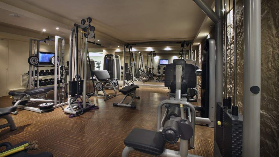 Salle de fitness de 140 m² de l'hôtel de luxe Le Lana en Savoie, Hôtel Spa à Courchevel 1850